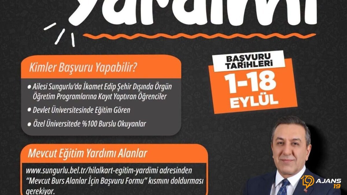 Eğitim yardımına başvurular başladı