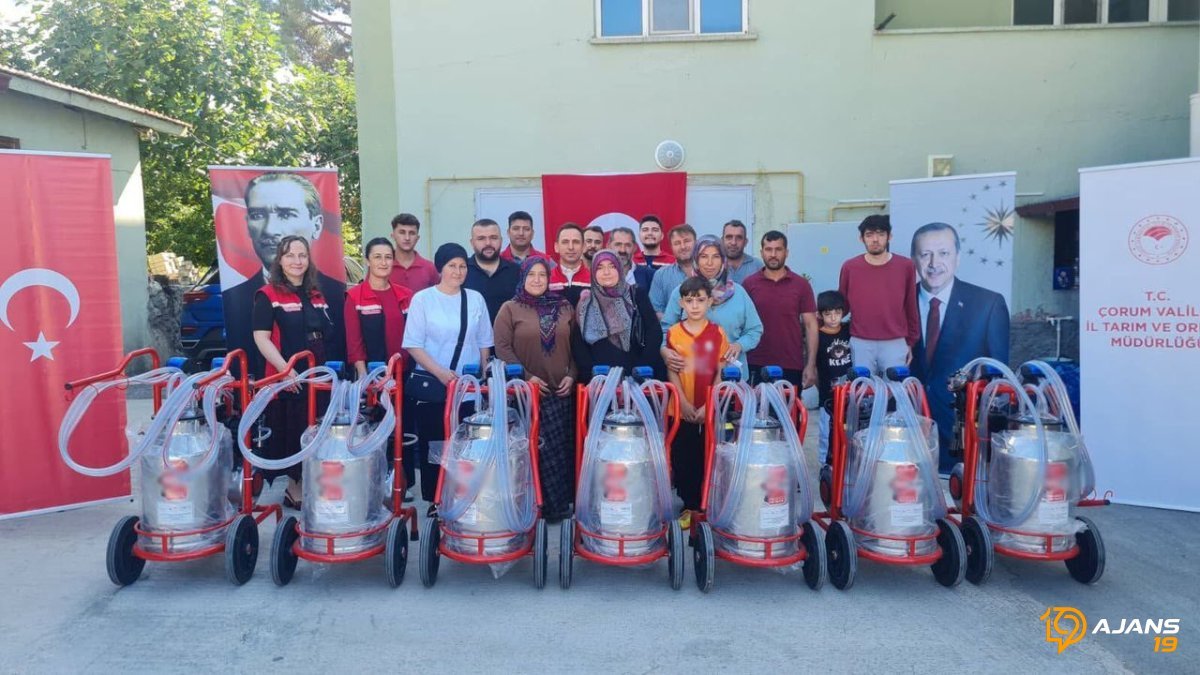 7 üreticiye süt sağım makinesi