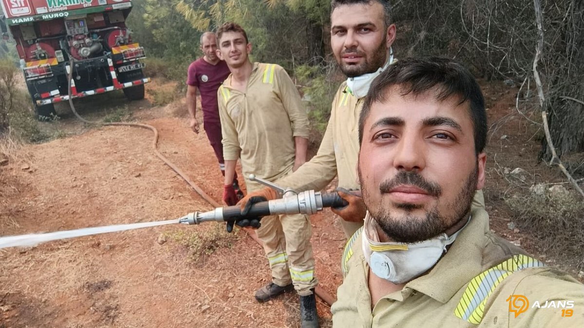 Antalya'yı Kavuran Yangınlara Çorum'dan Çıkarma: 4 Kahraman Ateş Hattında!