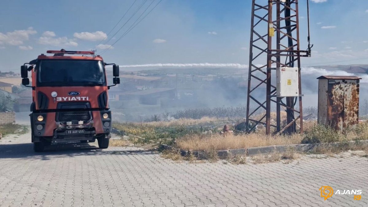 Alaca'da 'Örtü Yangını' Paniği: Alevler Büyümeden Kontrol Altına Alındı!