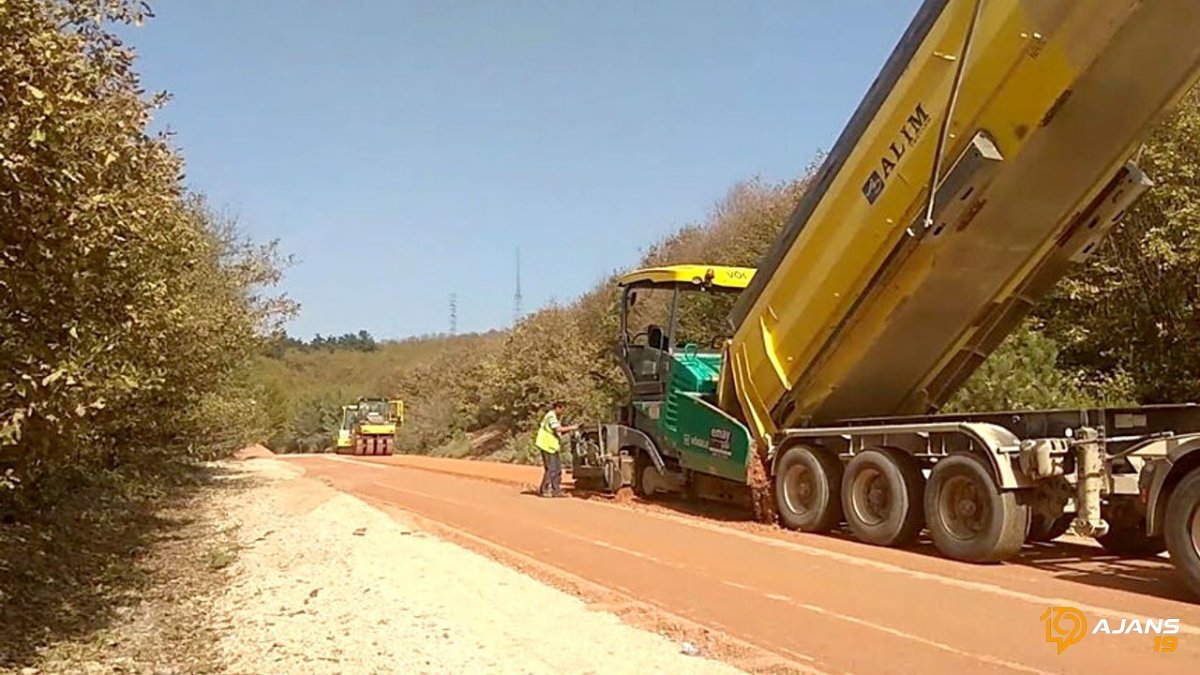 7 ilçenin köy yolarına finişer serimi yapılacak